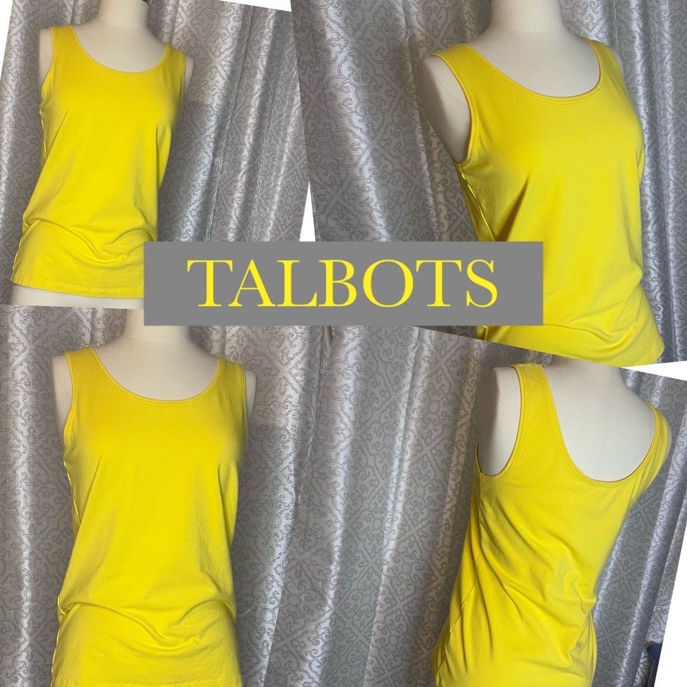 Talbots sunshine yellow tank top T2